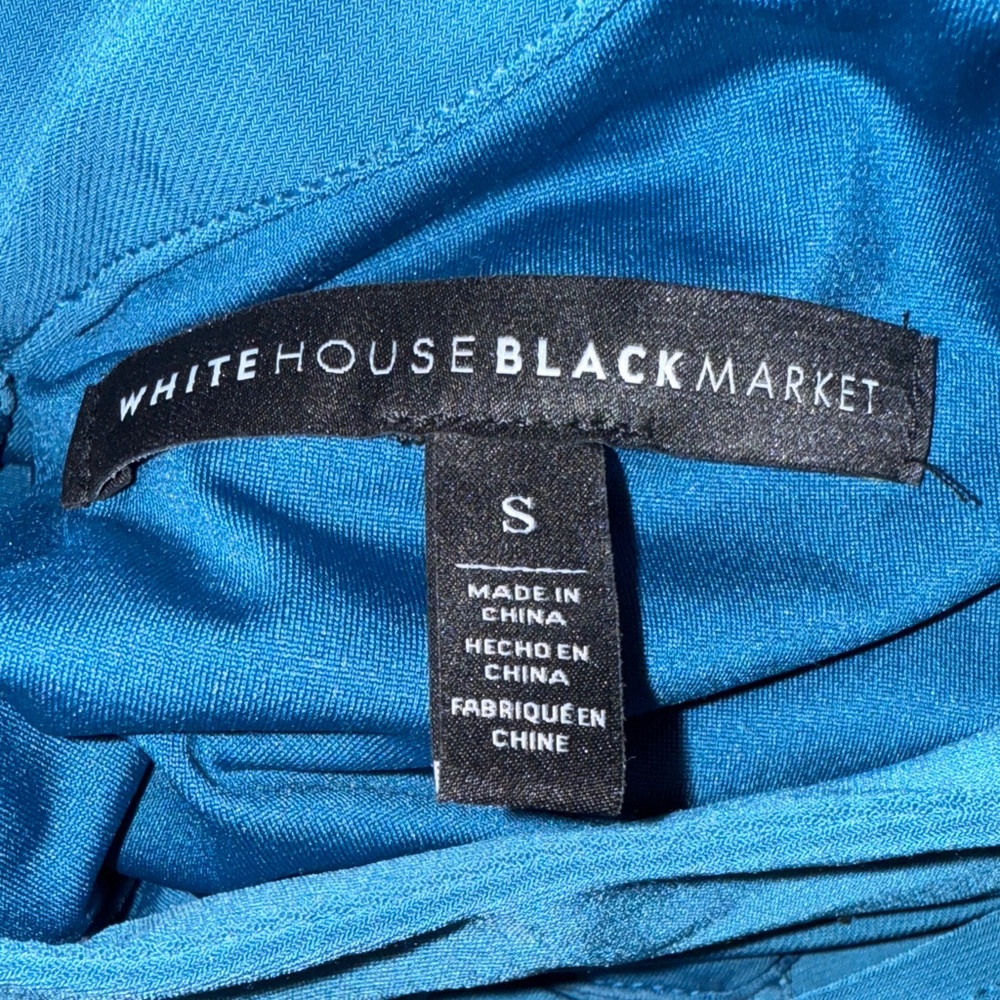White House Black Market Elegant Blue Women's Dress - Picture 6 of 8